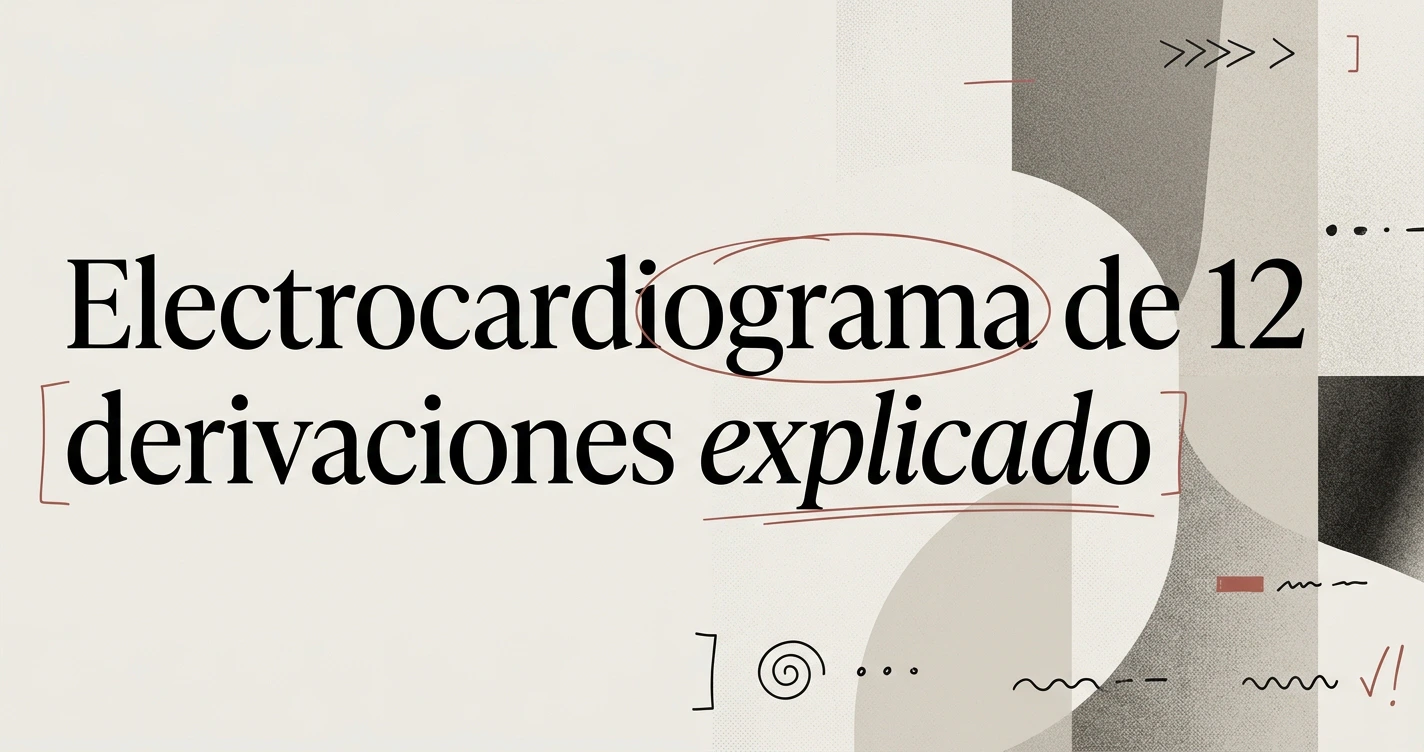 Electrocardiograma de 12 derivaciones: guía completa