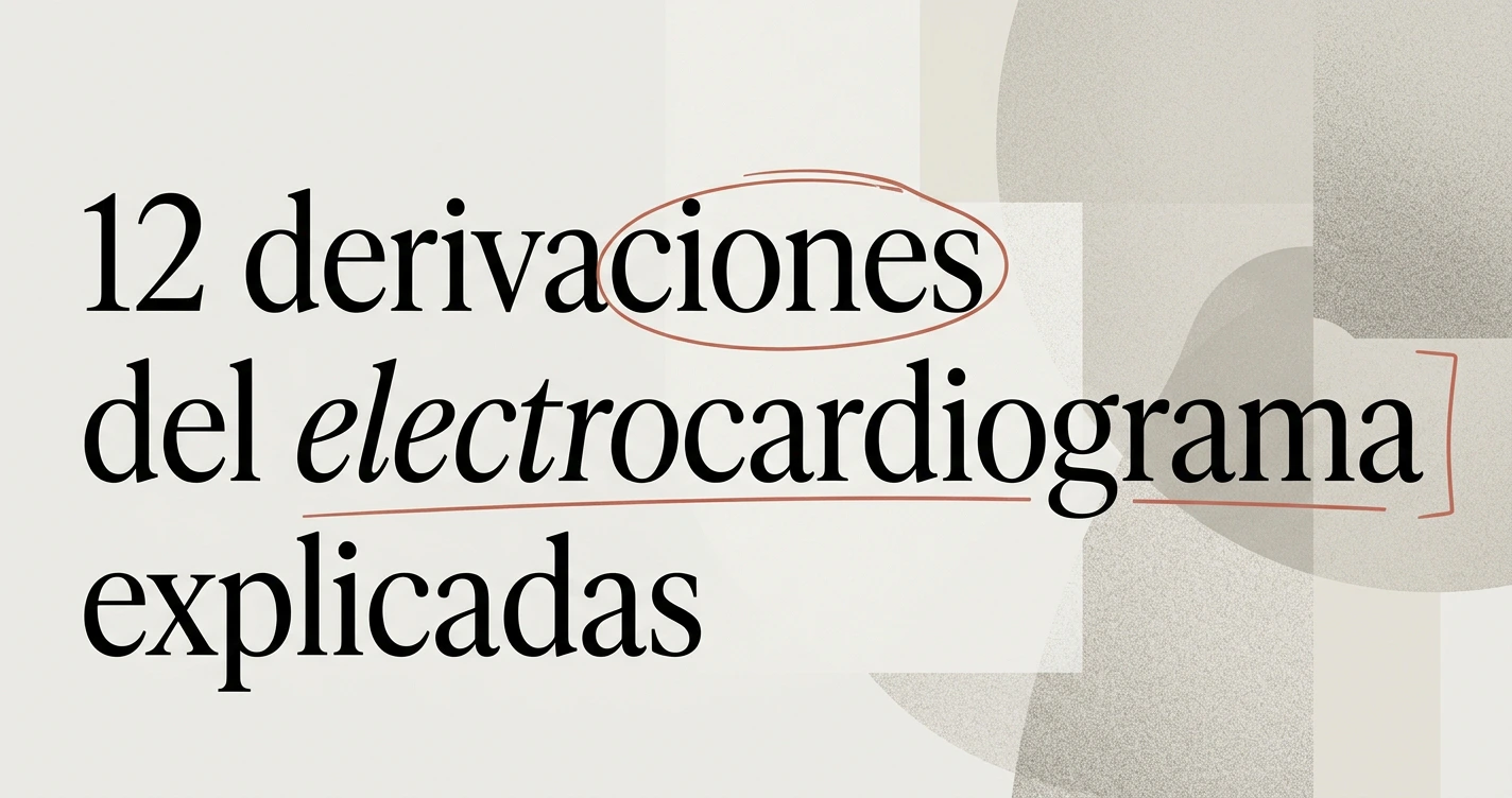 Derivaciones del electrocardiograma explicadas