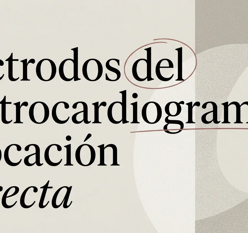 Electrodos del electrocardiograma: colocación correcta