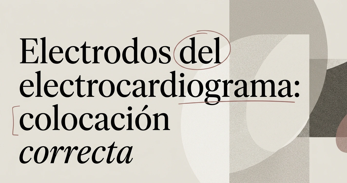 Electrodos del electrocardiograma: colocación correcta