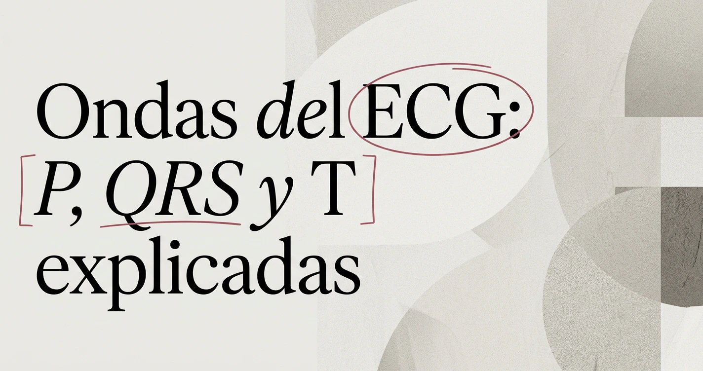 Ondas del electrocardiograma: P, QRS y T explicadas