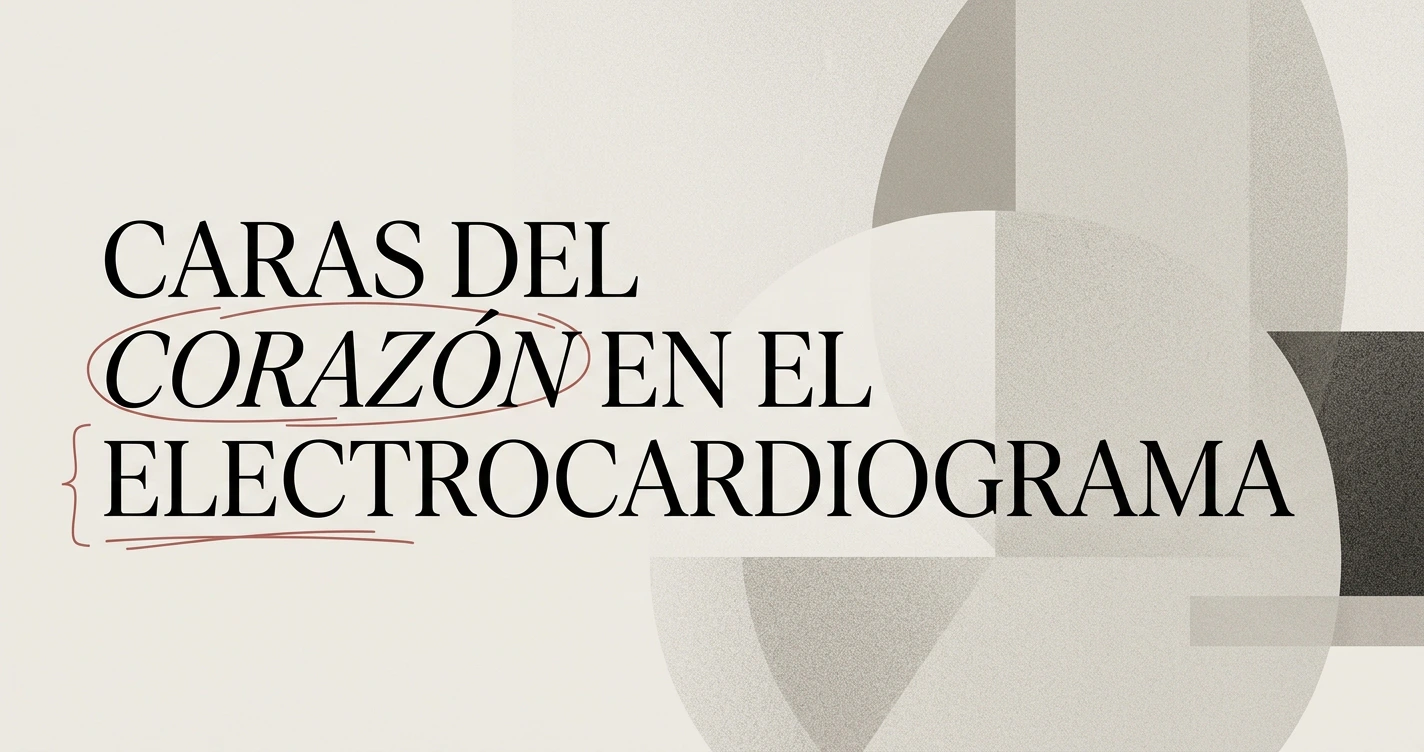Caras del corazón en el electrocardiograma