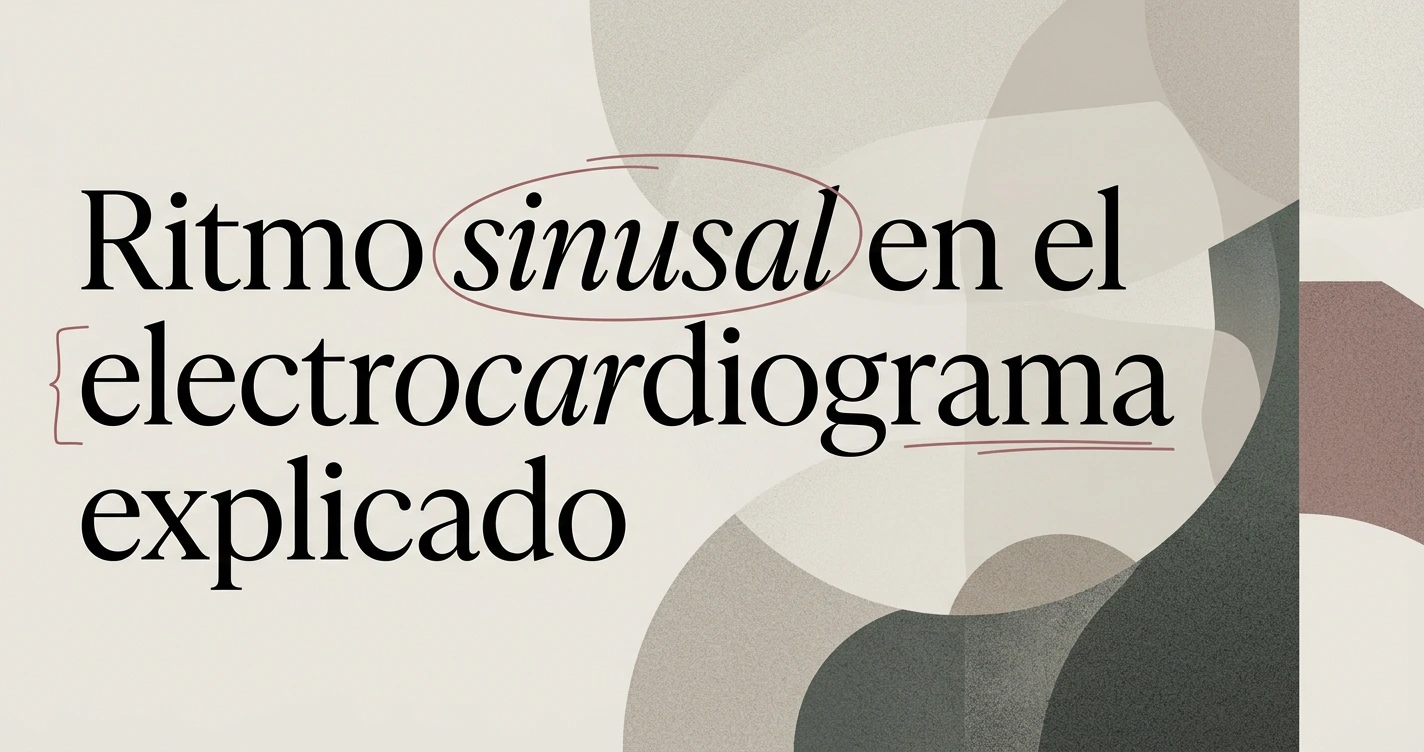Ritmo sinusal en el electrocardiograma: qué significa