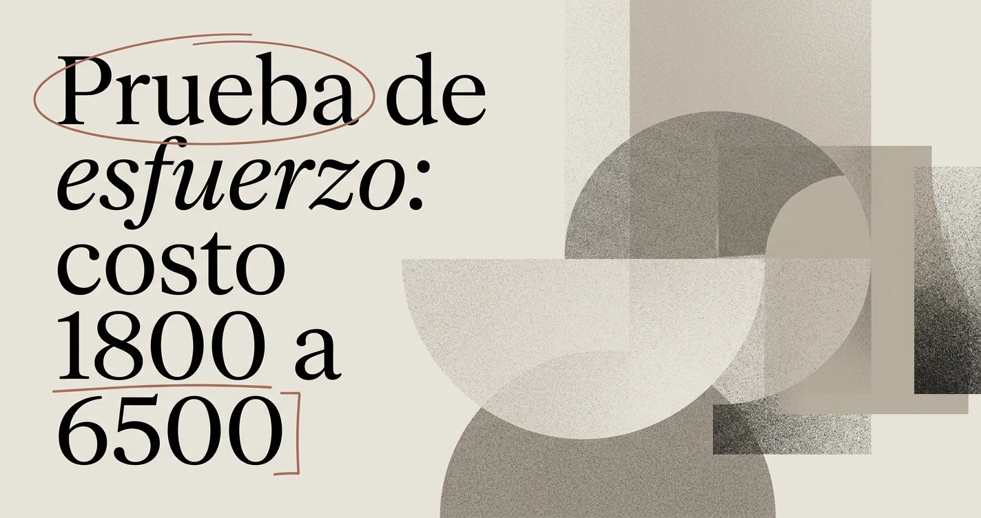 Precio de prueba de esfuerzo: costo y utilidad