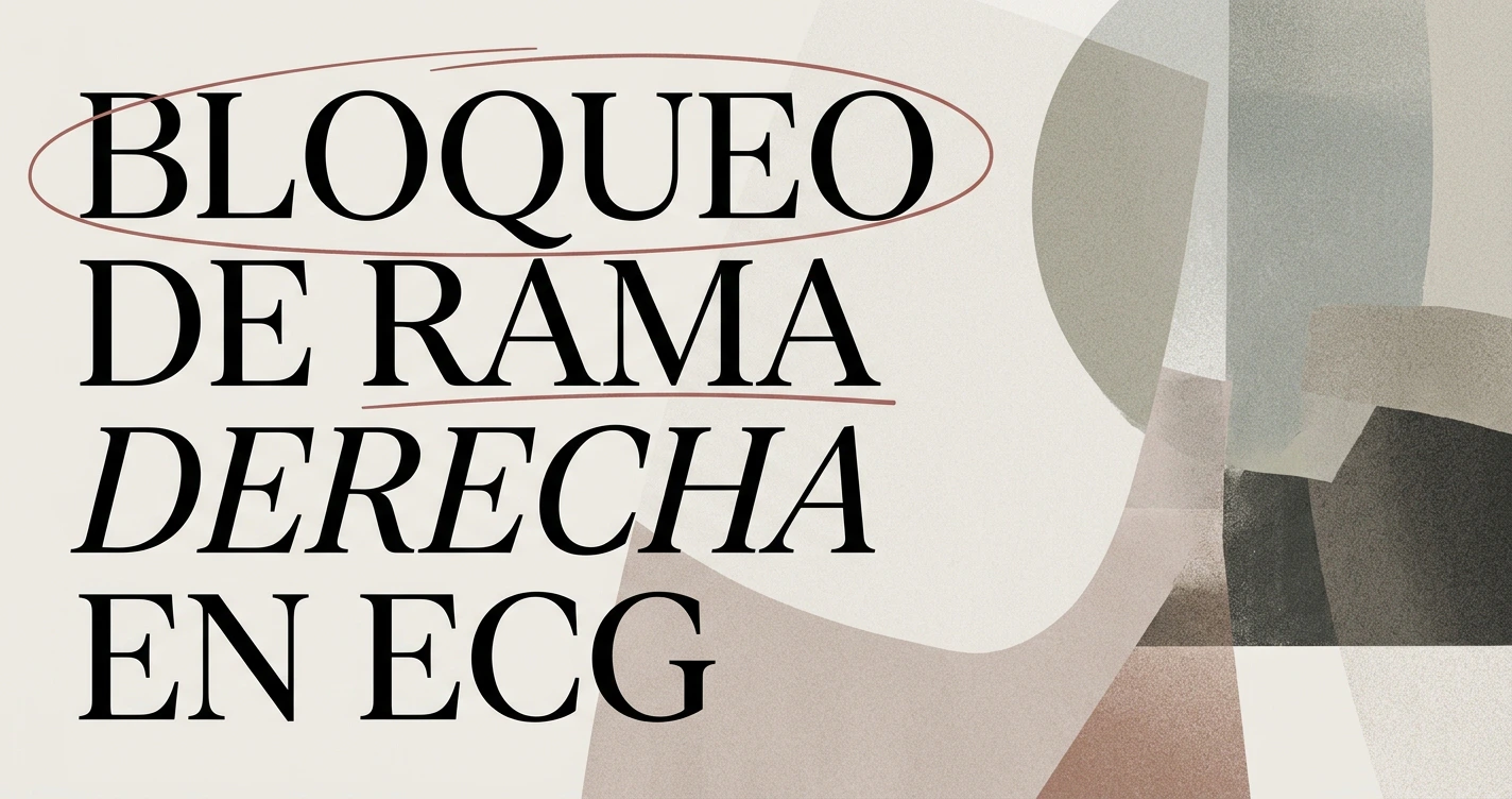Bloqueo de rama derecha en el electrocardiograma