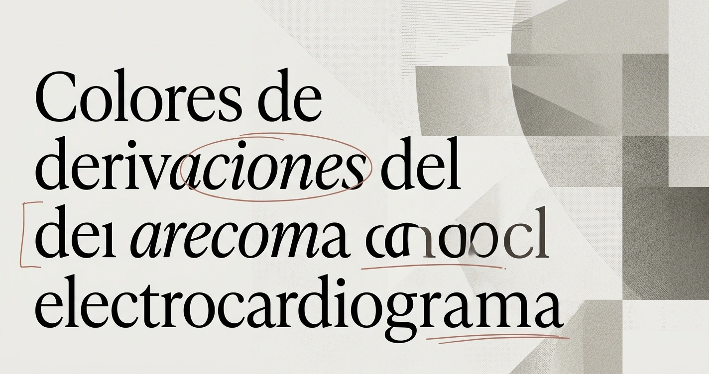 Colores de las derivaciones del electrocardiograma